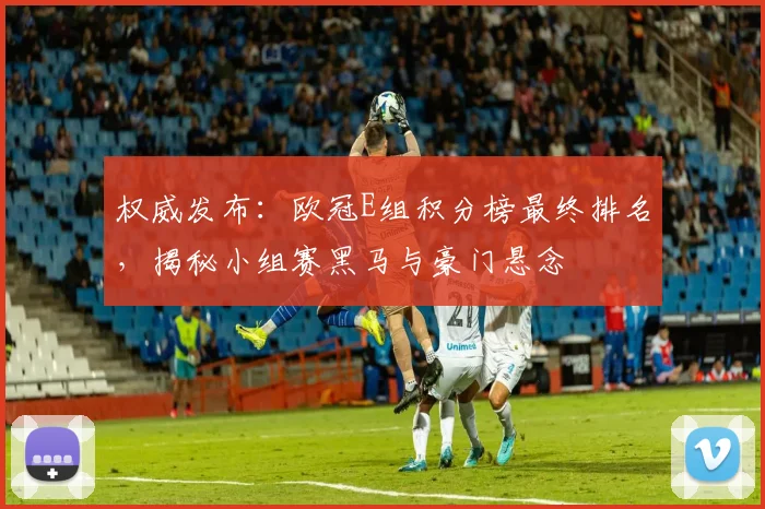 权威发布：欧冠E组积分榜最终排名，揭秘小组赛黑马与豪门悬念